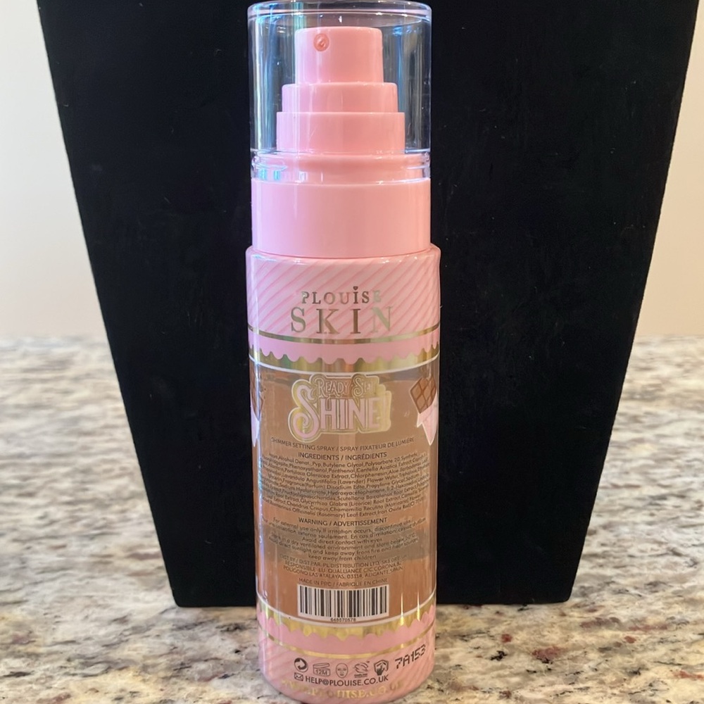PLOUISE SKIN Ready Set Shine Sweet Sparkle Setting Spray 3.5 fl oz 100 mL - Picture 3 of 4